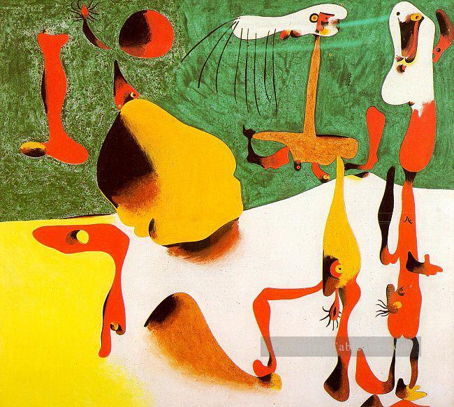 Figures devant une métamorphose Joan Miro Peintures à l'huile